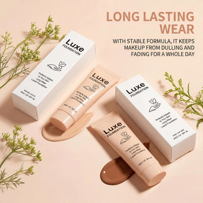 SPF 50 Color Changing Foundation Self Adjusting Adapt Skin Tone Conceal Face Fine Flaws Natural Invisible Skin Pores Makeup Base Beauty World Shop