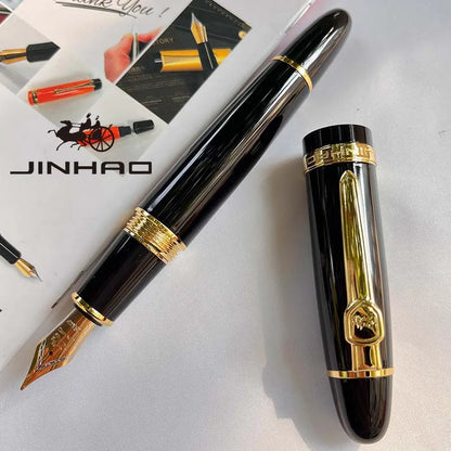 1 PCS JINHAO 159 Classic Design SIlver Trim Calligraphy Iridium Business Pen With Converter Beauty World Shop