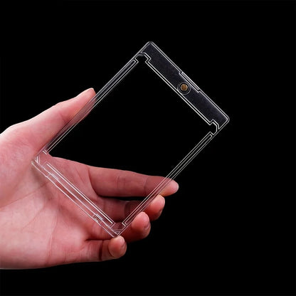10 Pieces of 35Pt Clear Magnetic Card Storage Boxes, Hard Plastic Storage Boxes, Uv-Resistant Acrylic Magnetic Card Holders, Top Magnetic Closure, Ideal for Baseball Cards, Collectors and Players, Baseball Display Box Beauty World Shop