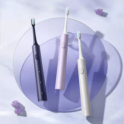 Mijia Sonic Electric Toothbrush T302 3colors 4 Brush Heads IPX8 Water Proof 360° Wireless Charging 4 Modes Cleaning Teeth Beauty World Shop