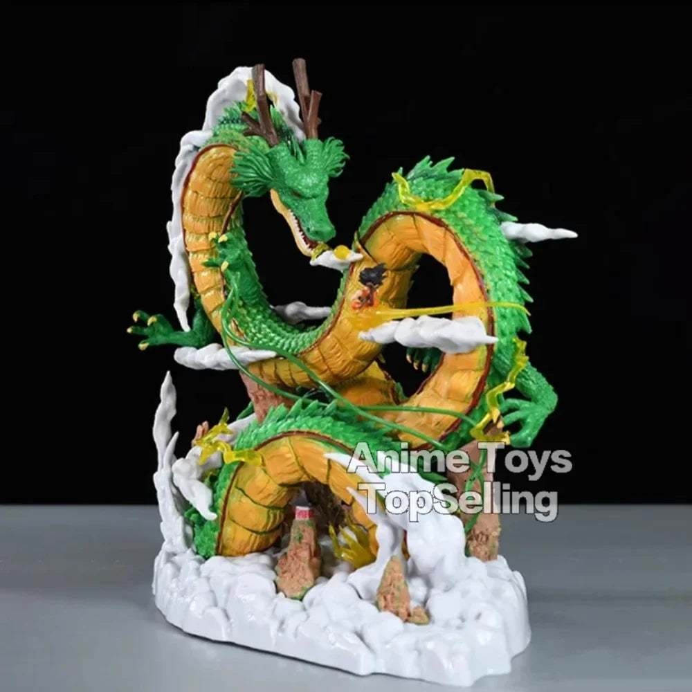 23cm/9.05in Anime Dragon Ball Z Figure Shenron Goku And Shenron Action Figure Model Pvc Statue Doll Collection Toy Gifts Beauty World Shop