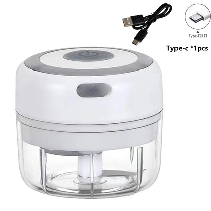 100ml/250ml Electric Mini Garlic Press Chopper - Rechargeable USB Masher with Powerful Lithium Battery, Easy Meat Grinder Beauty World Shop
