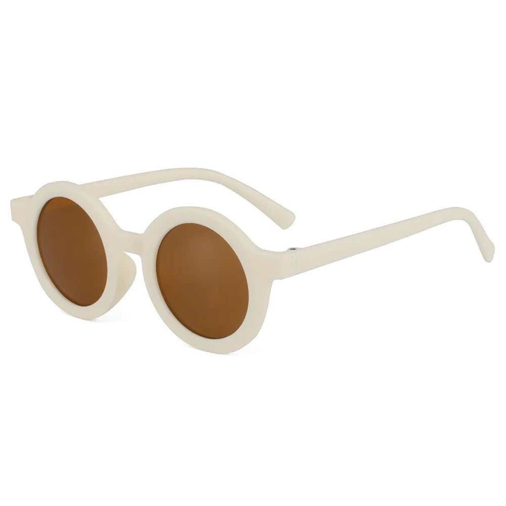 Children's sunglasses, inset style  round frame, 1-7 year old baby sunglasses, sun shading, sun protection Beauty World Shop