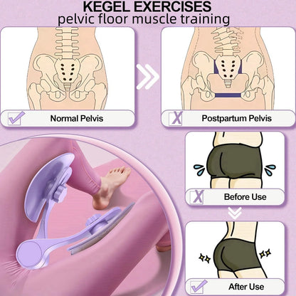 Kegel Pelvic Floor Muscle Trainer - Pink, Fit for Thigh Muscle Training, Home Gym Fitness Equipment for Women Beauty World Shop