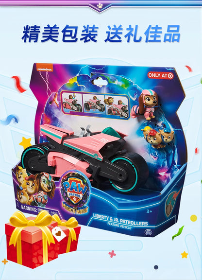 100% Original Paw Patrol Mighty Movie Liberty & Poms JR. Patrollers Rescue Figures Action Figure Birthday Christmas Gift Beauty World Shop