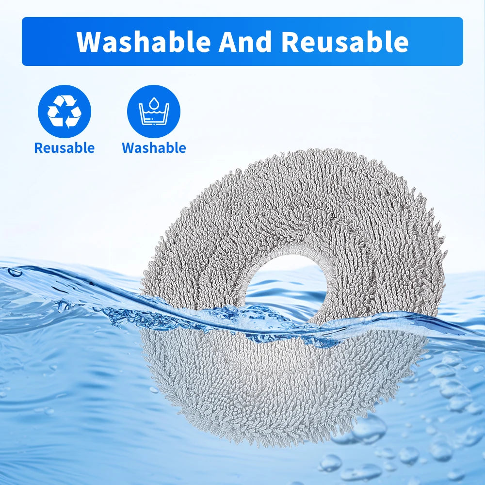 Easy Install Perfect Fit Mop Cloth Kit Mop Pad Part For Xiaomi Mijia 5 Pro OV21CN X10 Plus S10 Plus X20 X20 Plus M30 Pro M30S Beauty World Shop