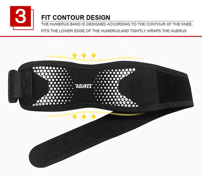 AOLIKES 1PCS Knee Braces for Knee Pain,Patella Knee Support Strap,Adjustable Patellar Tendon Stabilizer Band for Basketball Beauty World Shop