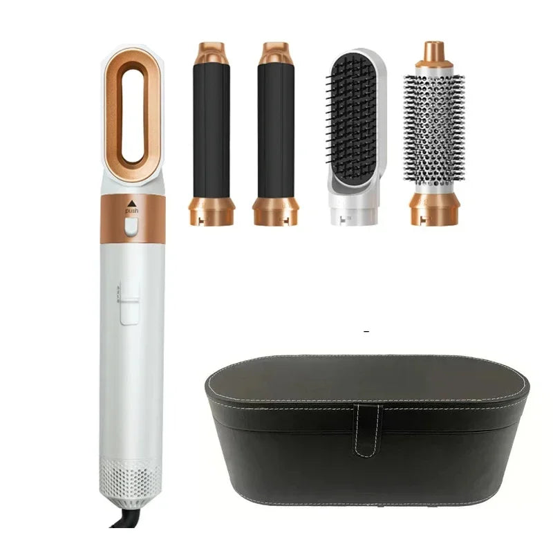 5 in 1 Hair Dryer Brush Hot Comb Set Professional Curling Iron Hair Straightener Styling Tool For Professional Hair Dryer Beauty World Shop