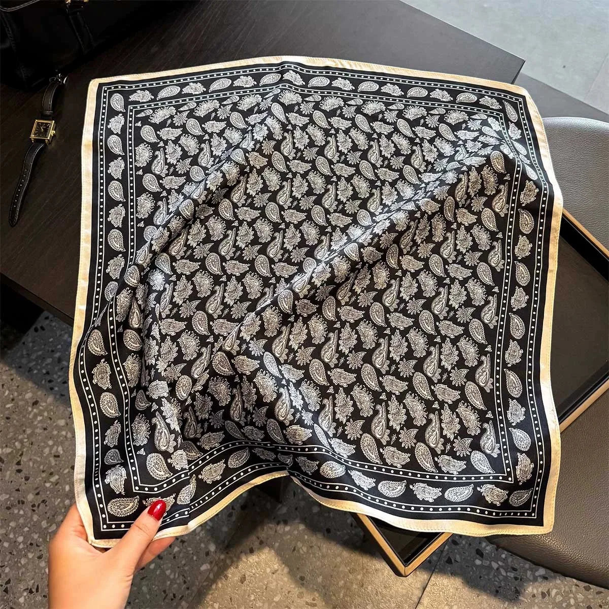 Scarf 100% Silk Bandana Women Square Scarves Wrap Kerchief Spring Fashion Luxury High Quality Headband Hijab Shawls 2026 Beauty World Shop