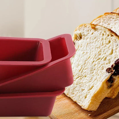 Silicone Baking Molds NonStick Rectangle Cake Pans Mini Loaf Pan Easy Release Bread Toast Mould Kitchen Accessories Pastry Tool Beauty World Shop