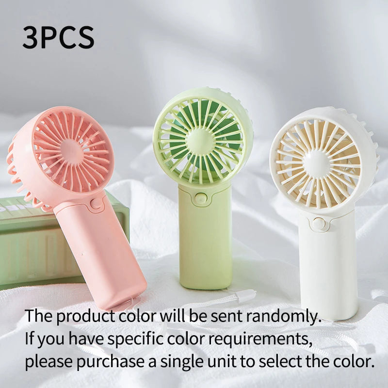 2025 Cute Mini Fan Portable Handheld Fan Lightweight Handy Fan Pocket Size Low Noise Small Electric Fan Student Gift Outdoor Fan Beauty World Shop