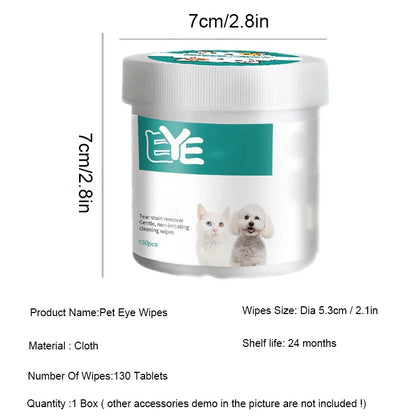 Pet Eye Wipes Cats And Dogs Tearmark Wet Wipes Cats And Dogs Universal No Irritation Cleaning Products 130 Canned Wipes Beauty World Shop