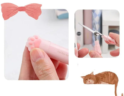 4Style Portable Folding Cat's Paw Scissors Stainless Steel Art Tool Multi-Function Pen-Shaped Scissors for Handbooks  Office Use Beauty World Shop