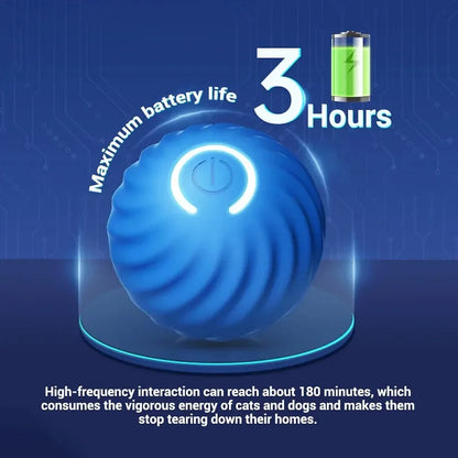 Dog Toy Ball Automatic Moving Bouncing Rolling Ball USB Smart puppy Interactive Dog Chew Toy Ball Beauty World Shop