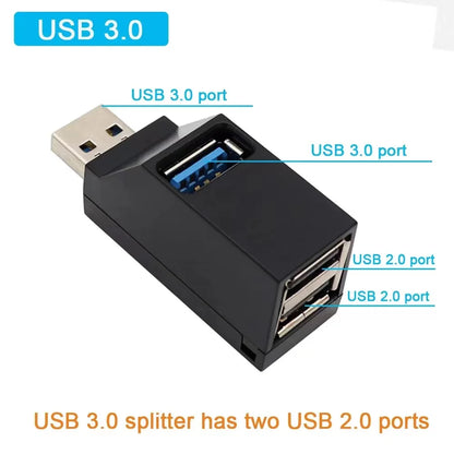 Usb 3.0 Extender Car Splitter Multi Port Usb 2.0 Laptop Office Multi Function Reading Usb Disk Charging Adapter One To Three Beauty World Shop