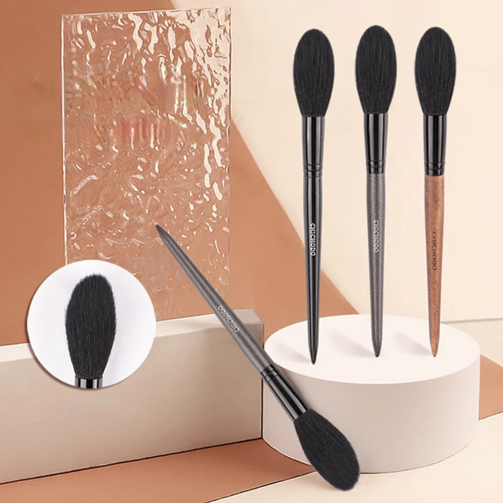 Professional Goat Hair Face Makeup Highlighter Blending Brush Long Handle Blush Brush Concealer Brush Beauty Makeup Tools Beauty World Shop