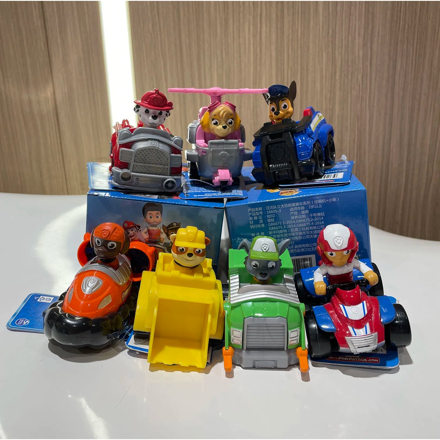 Genuine Paw Patrol 8-9CM Ryder Chase Skye Zuma Rocky Patrollers Anime Doll Action Figures Rescue Team Kids Birthday Gift Toy Beauty World Shop