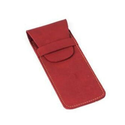Vintage Frosted PU Leather Flap Pen Case High-end Fountain Pen Protective Sleeve Large Capacity Double Set of Pen Case Beauty World Shop