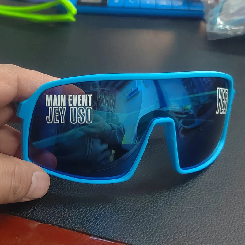 Jey Uso YEET Sunglasses Sports Shades MAIN EVENT Blue Glasses Bloodline USOS RARE Colors Motorcycle Glasses Beauty World Shop
