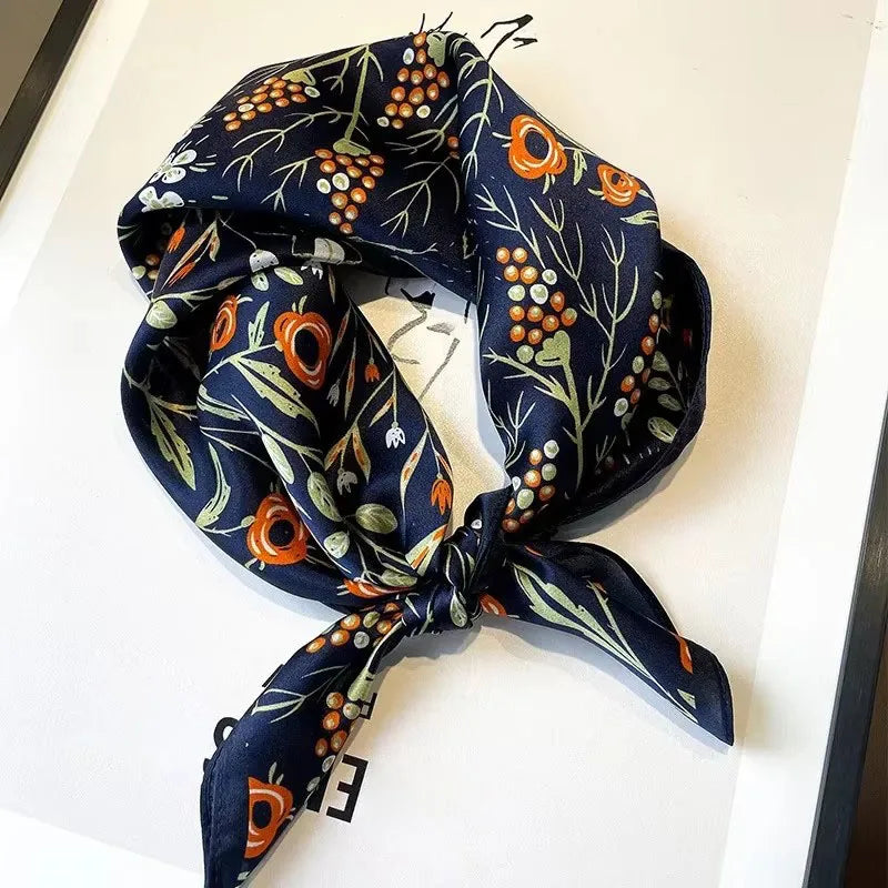 Scarf 100% Silk Bandana Women Square Scarves Wrap Kerchief Spring Fashion Luxury High Quality Headband Hijab Shawls 2026 Beauty World Shop