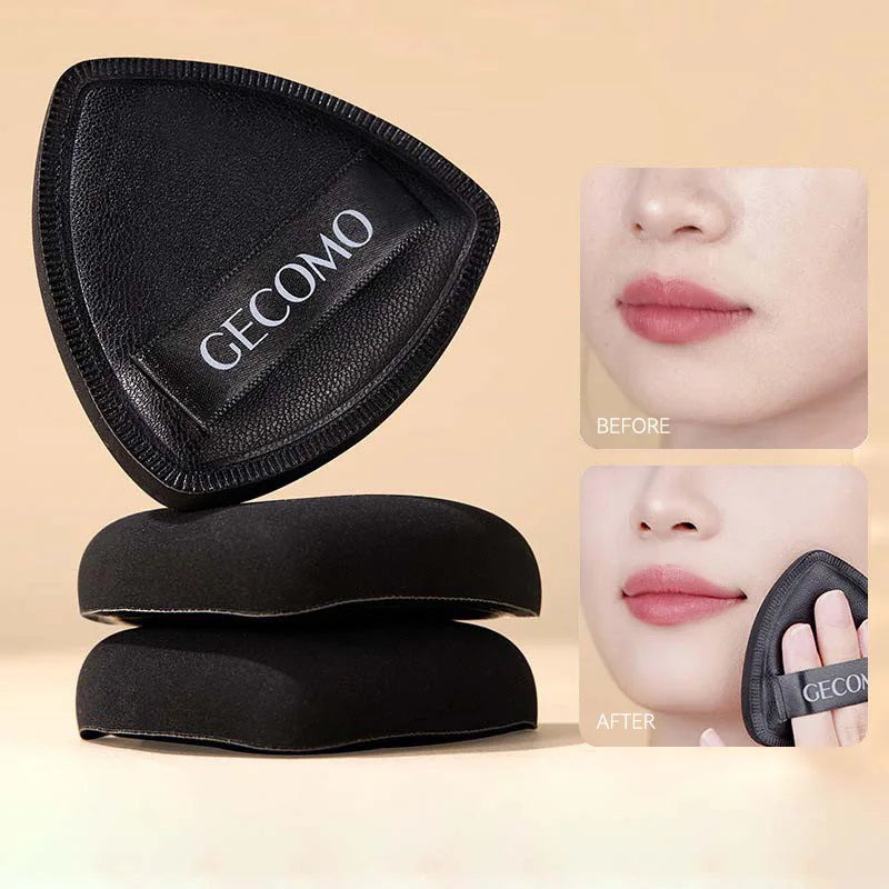 GECOMO Dual-Sided Black Beauty Sponge - Triangle Premium Design, Soft and Smooth Texture,  for Flawless Makeup Application, Beauty Trend Shop