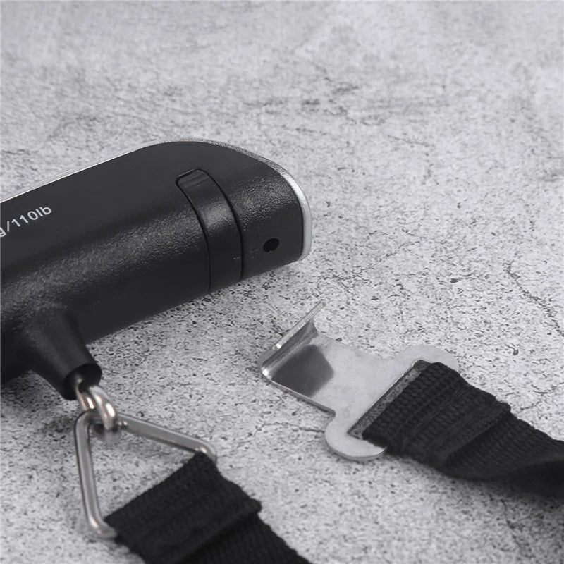 Portable Scale Digital LCD Display 110lb/50kg Electronic Luggage Hanging Suitcase Travel Weighs Baggage Bag Weight Balance Tools Beauty World Shop