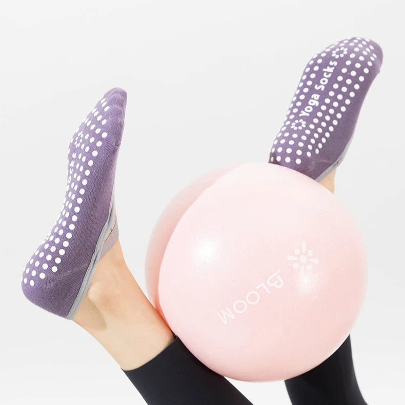 1/ 3Pair Professional Women Yoga Sock Silicone Anti-slip Ballet Pilates Socks Women Backless Breathable Bandage Yoga Sport Socks Beauty World Shop
