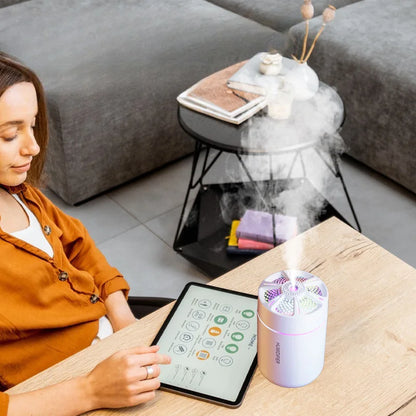 180ML mini air humidifier aromatherapy diffuser essential oil aromatherapy spray household bedroom car mounted mute humidifier Beauty World Shop