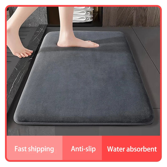 Super absorbent floor mat, super absorbent bath mat, super anti slip coral velvet bathroom floor mat, door mat Beauty World Shop