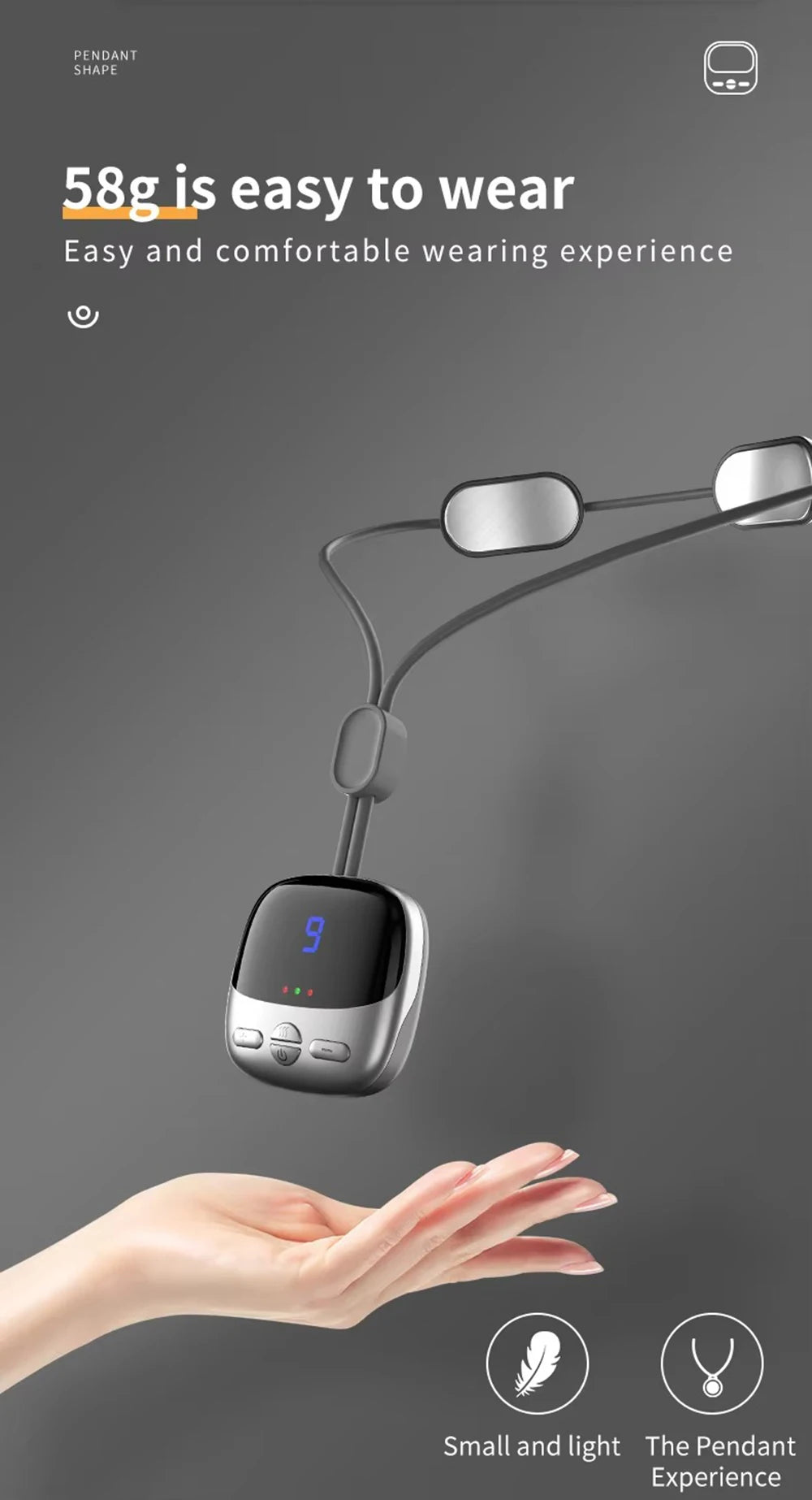 NEW Mini Smart Hanging Neck Shoulder Cervical Spine Massager Mini Portable Hot Compress Neck Artifact Dredging Neck Protector Beauty World Shop