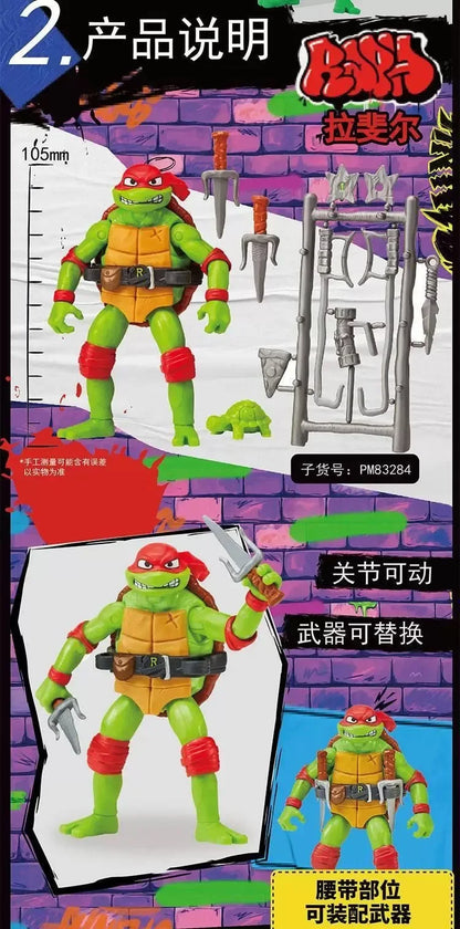 Teenage Mutant Ninja Turtles Action Figures Raphael Michelangelo Joint Movable Table Ornament Collectible Kids Birthday Gifts Beauty World Shop
