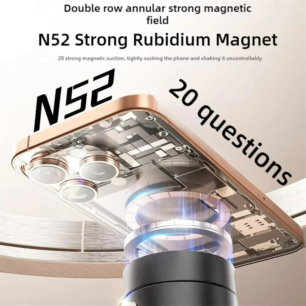Foldable Phone Stand Strong Magnetic Car Phone Holder Dashboard Phone Holder 360° Rotating Vacuum Suction Cup GPS Bracket in Car Beauty World Shop