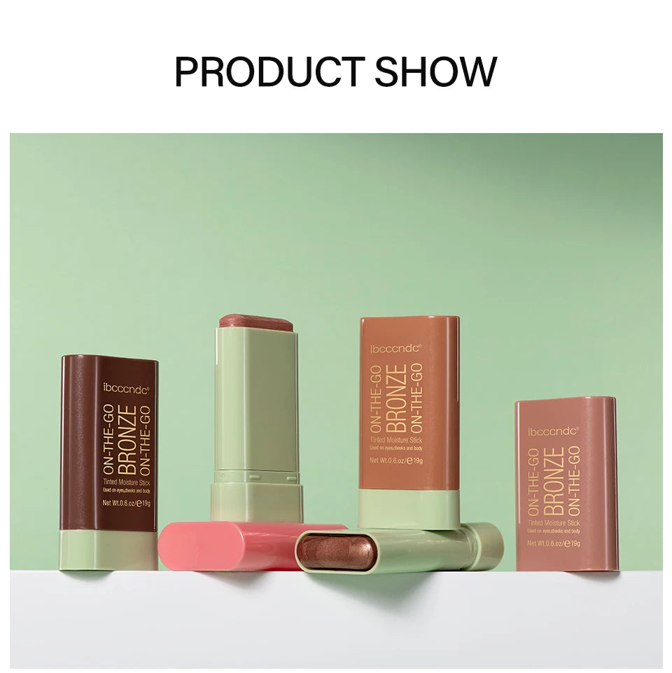 Multi-function Blush Stick Face Makeup Waterproof Easy Color Rouge Blusher Cream Contour Rendering Brightening Contour Makeup Beauty World Shop