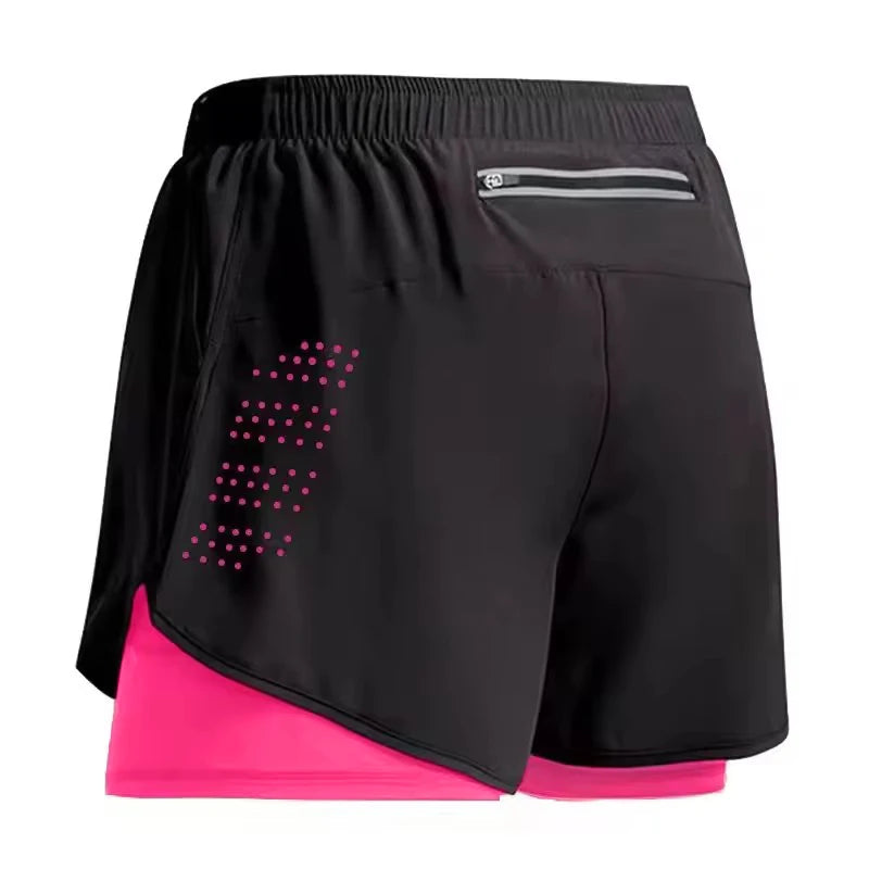 NEW Sport Shorts Men Sportswear 2 In 1 Short Pants Double-deck Beach Bottoms Summer Gym Fitness Training Jogging Running Shorts Beauty World Shop