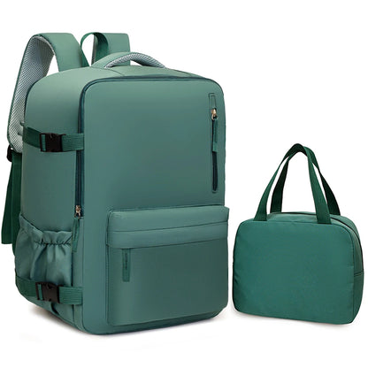 2-Piece 40×30×20cm 180 °   Full Opening Backpack Set, Large Carry-On with Tote Bag for Travel, Business, School & Daily Commuting Beauty World Shop
