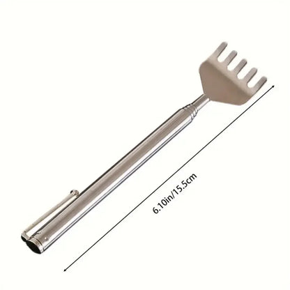 Practical Telescopic Pocket Scratching Massage Kit Stainless Steel Scratcher Handy Pen Clip Back Scratcher Relax Back Massager Beauty World Shop