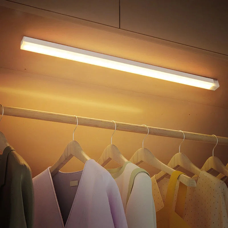 LED Motion Sensor Light Wireless LED Night Light Type C Rechargeable Light Cabinet Wardrobe Lamp Staircase Backlight For Kitchen Beauty World Shop