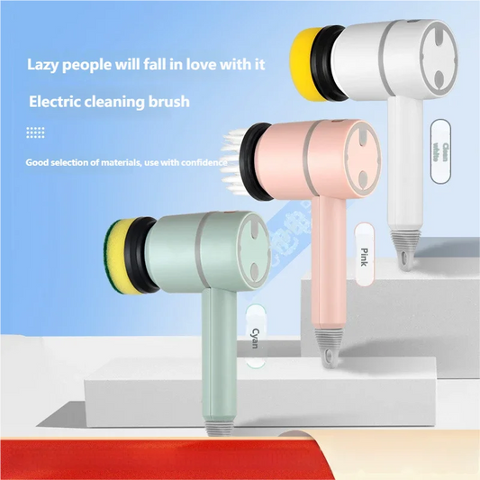 2025 Multi Functional Wireles Electric Cleaning Brush Household Toilet Cleaning Tool Handheld Kitchen Cleaning Brush