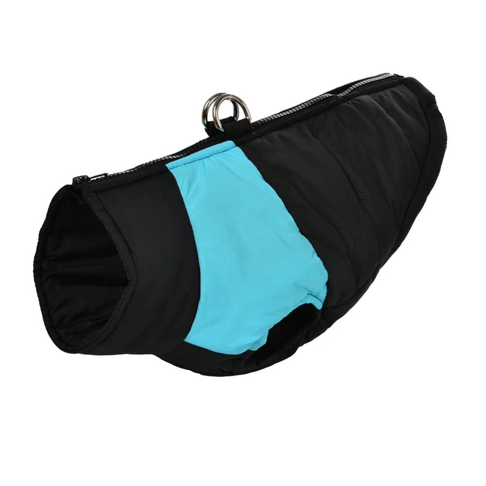 Waterproof Pet Dog Coat Vest For Small Large Dogs Winter Warm Puppy Clothes with D-ring Kitten Costume Golden Retriever Jacket