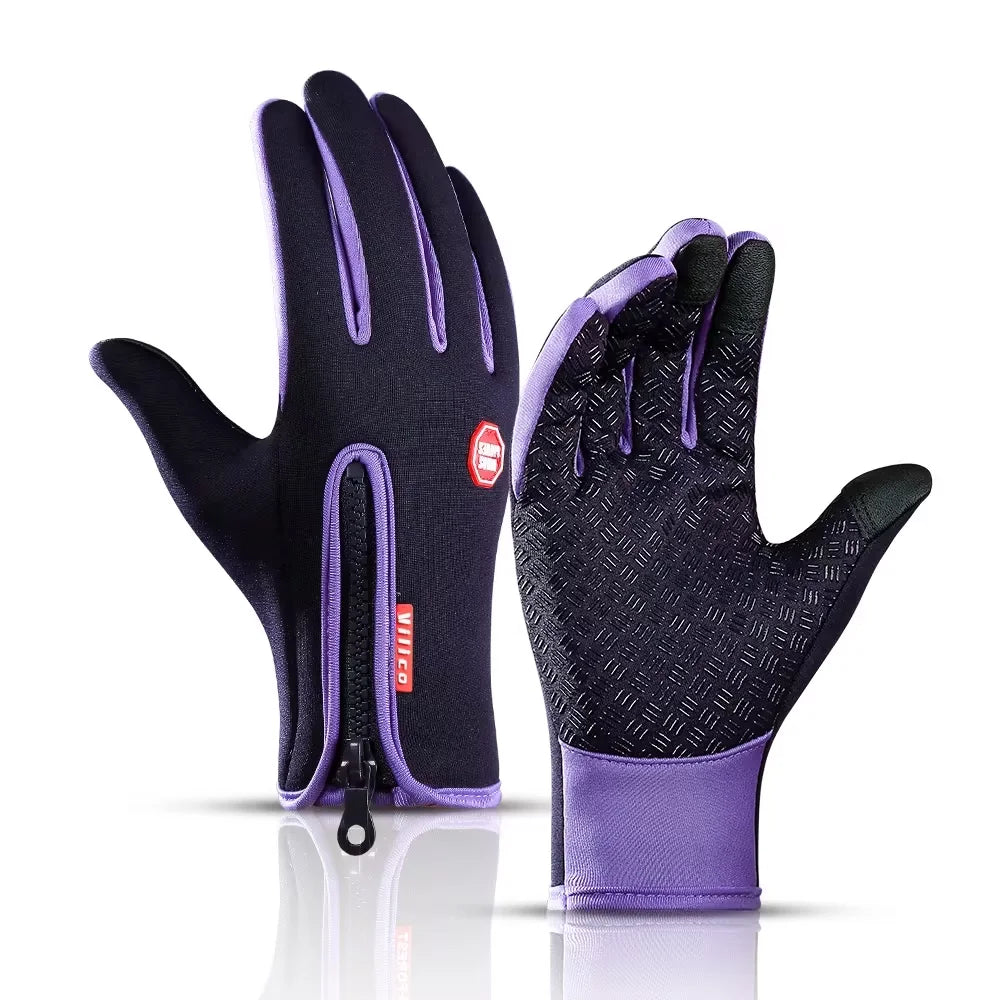 Winter Ski Gloves Men Bike Cycling Gloves Windproof Cold Proof Full Finger Outdoor Waterproof Bicycle Motorcycle Riding Mitten Beauty World Shop