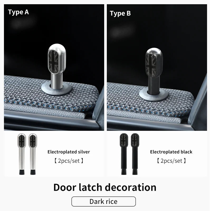 Car Door Pin Decorative For BMW Mini Cooper S F56 F55 F54 F60 R56 R60 F65 U25 Clubman Countryman Metal Car Interior Accessories Beauty World Shop