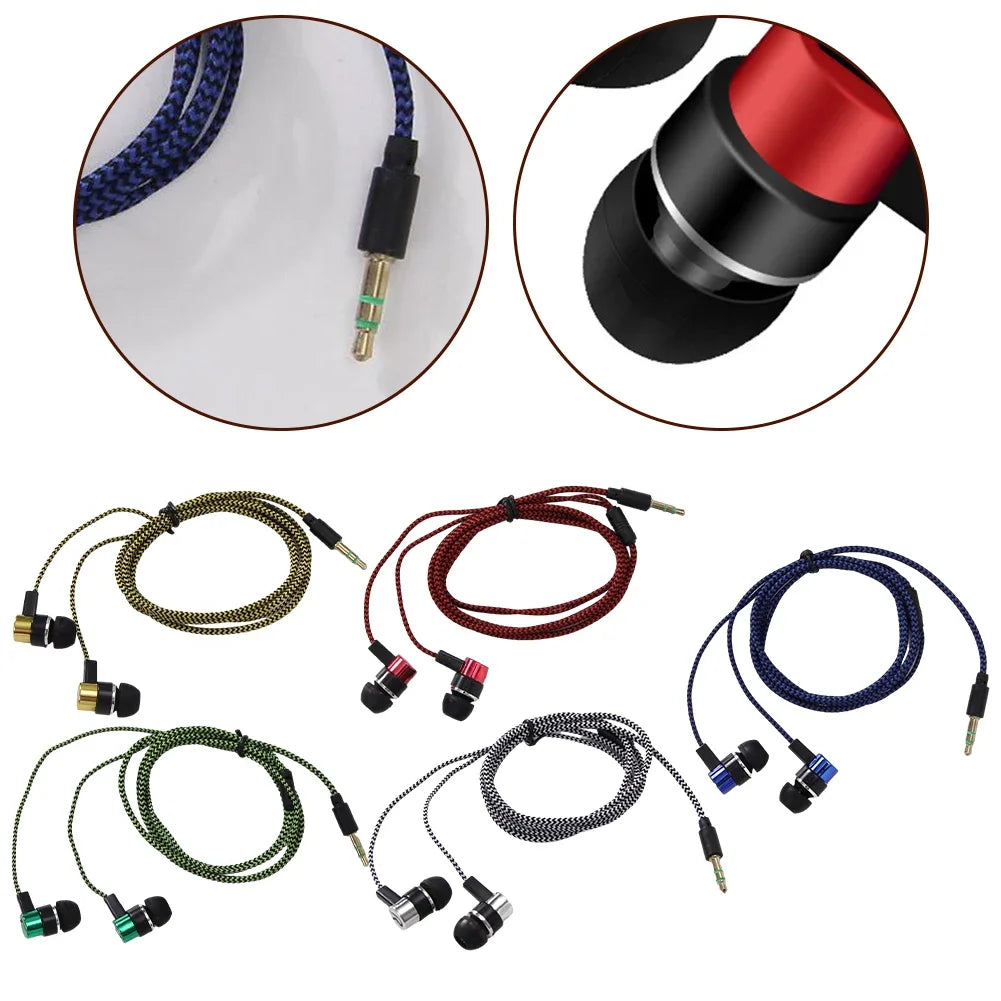 3.5mm In-Ear Wired Headphone 2 Basic Box Bass Stereo Earbuds Mobile Headphone Noise Cancelling Superb Bass Stereo Earphone Beauty World Shop