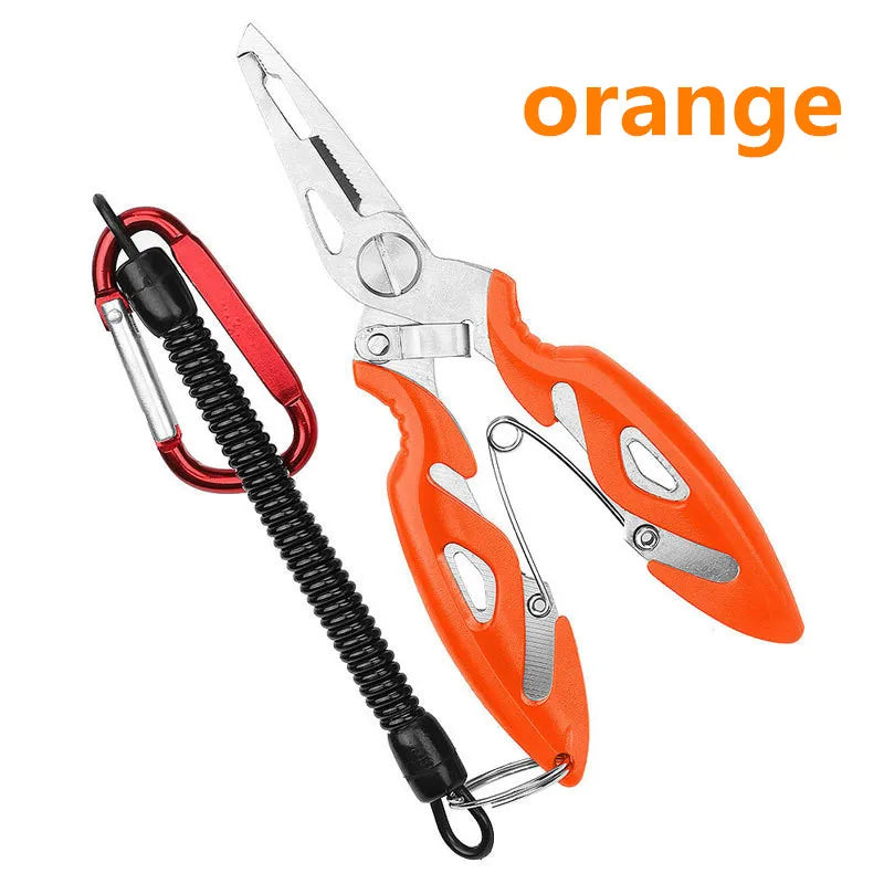 Fishing pliers, fishing line cutter, scissors, mini fishing hook remover, multifunctional tool, outdoor bass fishing line Beauty World Shop