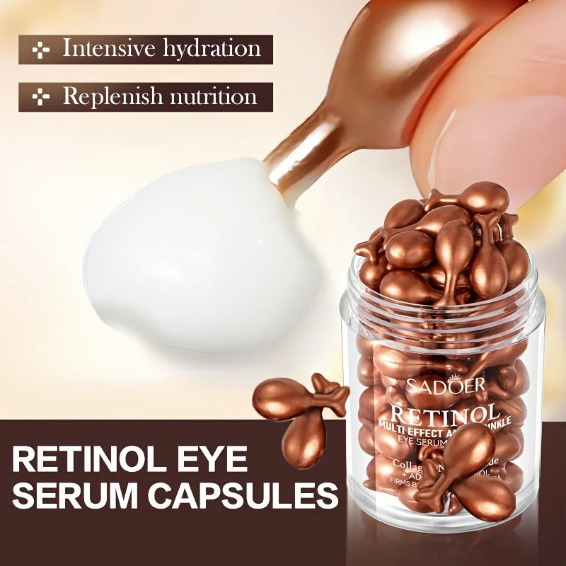 Retinol Multi-Effect Firming Capsule Serum, Tender Skin Hydrating Eye Cream Nourishing And Hydrating Eye Essence 0.34gx45capsule Beauty World Shop