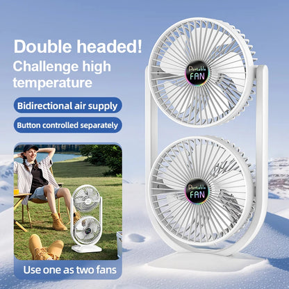 USB Charging Desktop Fan Portable Rotatable Desktop Electric Fan Suitable For Outdoor Picnic Student Dormitory Office Home Use Beauty World Shop