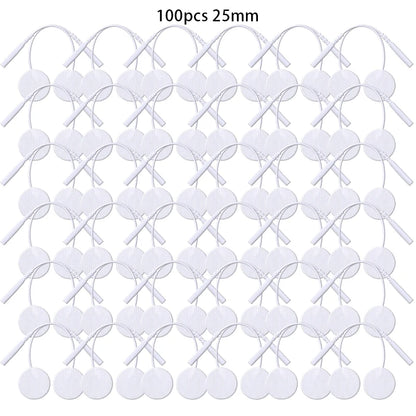 25mm Self-Adhesive Electrode Pads with Conductive Gel for EMS Electric Muscle Stimulator Pulse Massager Replacement Accessory Beauty World Shop