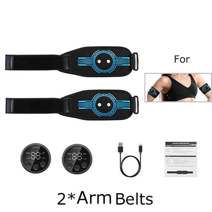EMS Muscle Stimulation Belt Electric ABS Stimulator Trainer EMS Abdominal Exerciser Toning Belts Arm Leg Back Fitness Massager Beauty World Shop