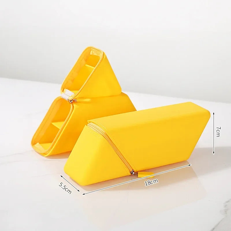 Stylish Silicone Pen Holder-Foldable Desktop Organizer for Office & Study,Multi-Purpose Stationery Cup,Perfect Gift for Students Beauty World Shop