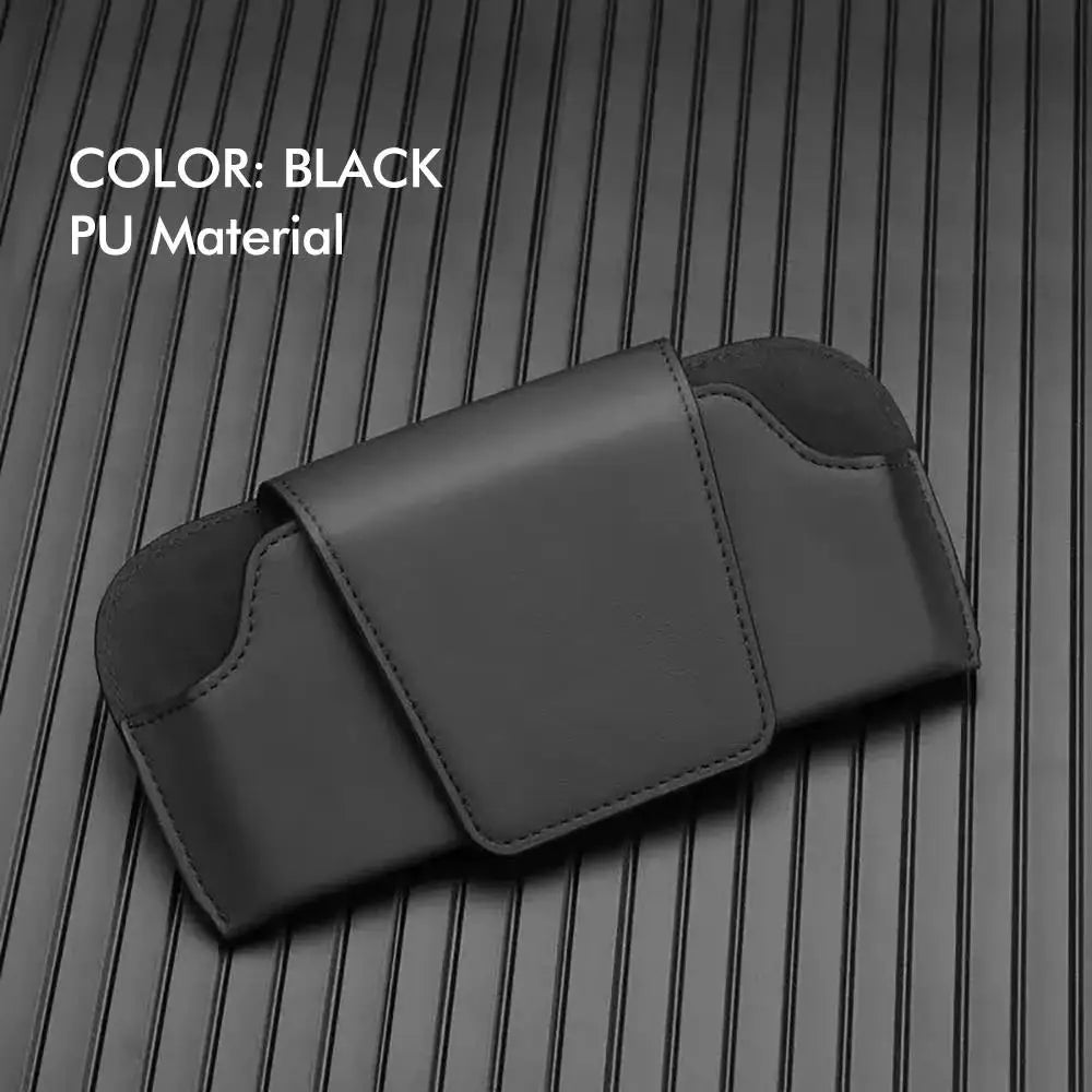 Car Glasses Case Auto Sun Visor Premium Suede Glasses Holder Wear-Resistant Sunglasses Protective Box Universal Cars Accessories Beauty World Shop