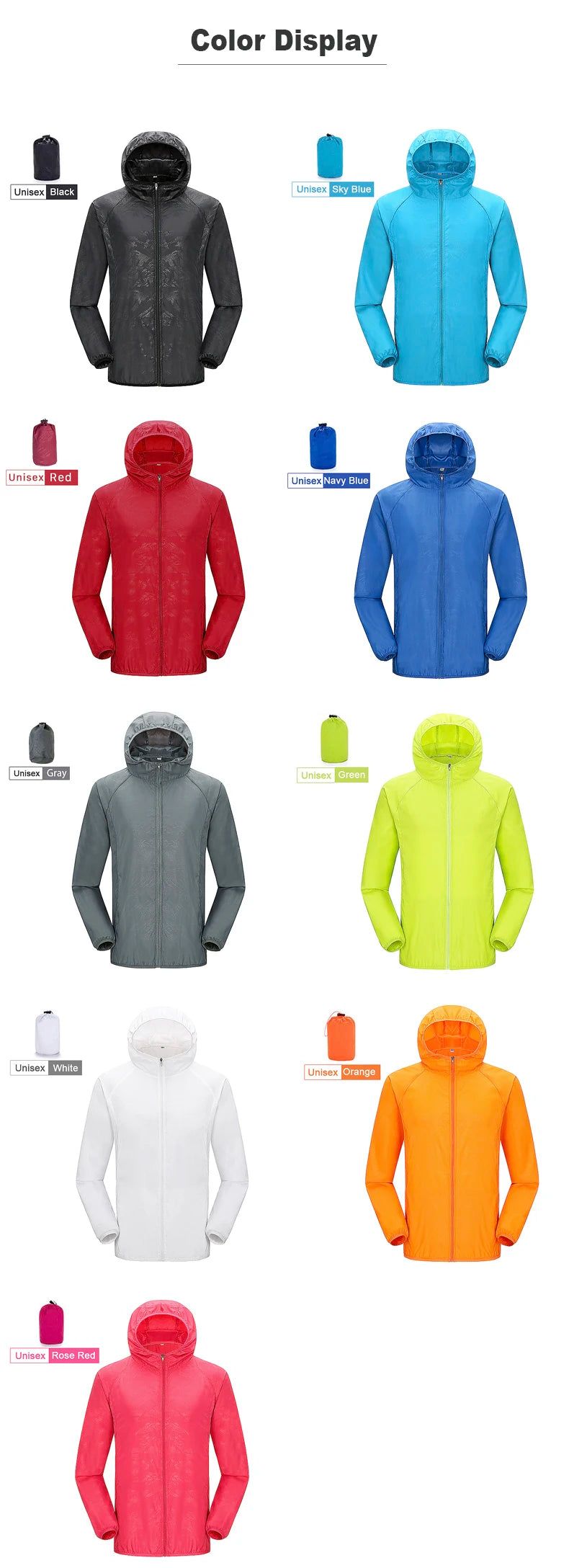 LNGXO Unisex Hiking Jacket Men Women Waterproof Quick Dry Camping Windbreaker Trekking Fishing Rain Coat Outdoor Anti UV Clothes Beauty World Shop